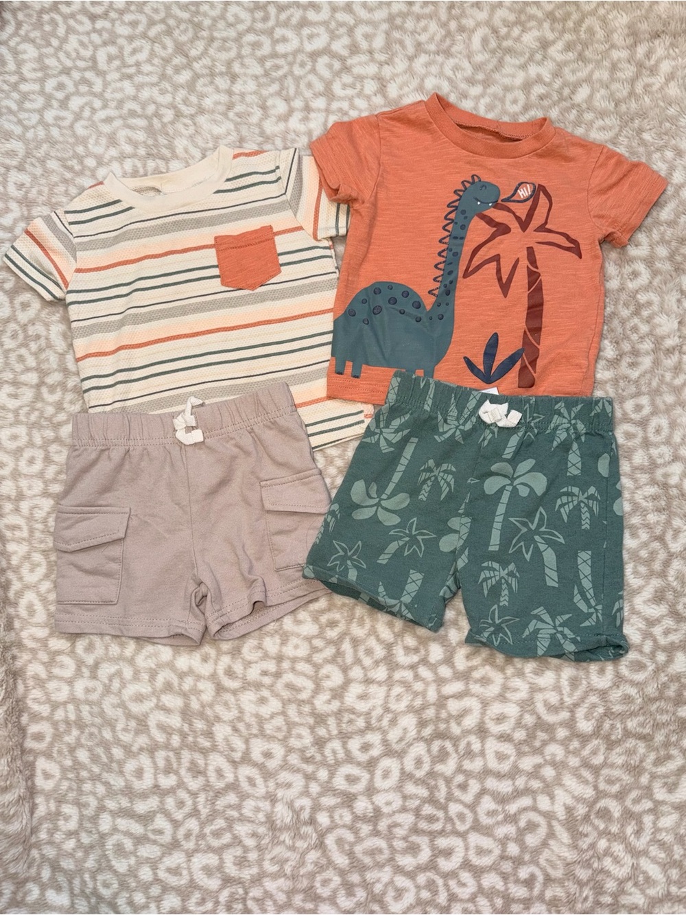 Boys mix and match shorts and tees